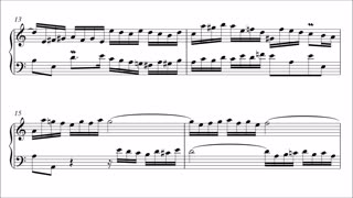 Bach Invention 1 in C Major, BWV 772(with sheet music, Noten)