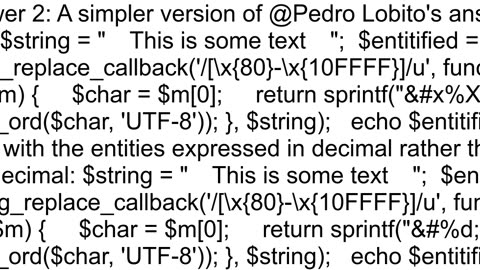 How do I convert Unicode special characters to html entities