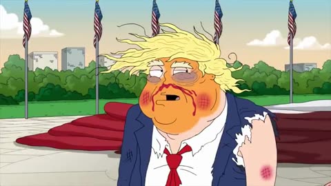 Peter Griffin's ferocious fight with Donald Trump. FULL FIGHT