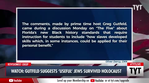 WATCH: Greg Gutfeld Makes HORRIFYING Assertion About Holocaust Victims