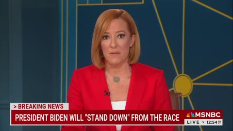 Jen Psaki Reacts in Real Time to Breaking News of Biden’s Stunning Exit