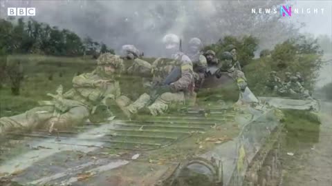 British fighters in Ukraine share footage of the frontline with BBC Newsnight