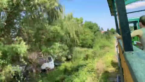 Train Ride in Hungary