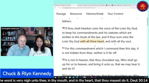 July's (7) Topic: Keeping Our Heart Day5 Deuteronomy 30:14 - Pastor Chuck Kennedy
