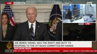 US President Joe Biden addresses the nation on the latest regarding the Gaza-Israel