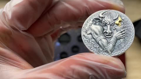 MINOTAUR The Great Greek Mythology 1 oz Antique finish Silver Coin 2023