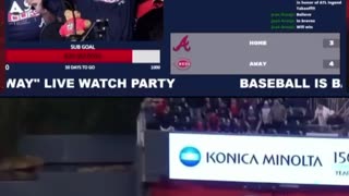 Atlanta Braves WALK-OFF Homerun Live Fan Reaction
