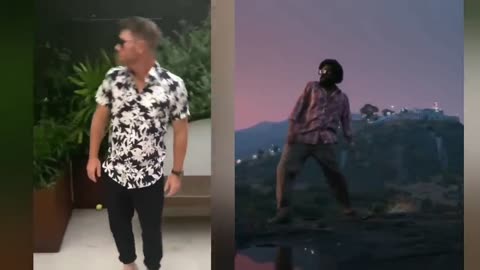 David Warner vs Allu Arjun Srivalli Dance _ David Warner Pushpa Srivalli Dance .