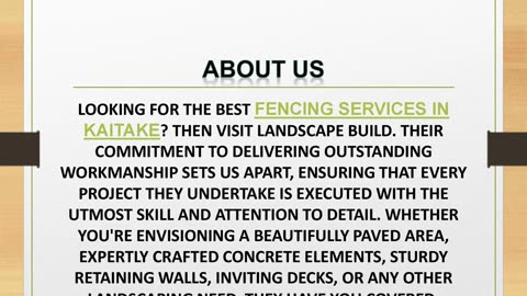 Best Fencing Services in Kaitake