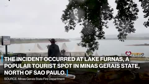 10 dead after cliff falls onto boats in Brazil