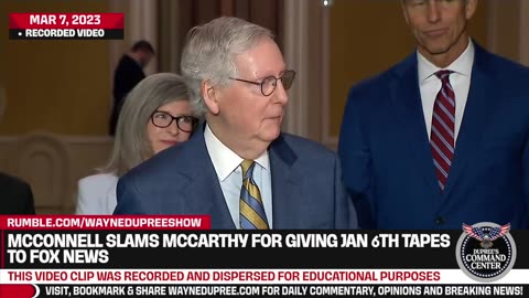 Sen. McConnell on Fox News Depiction of January 6th; Sides With Capitol Police