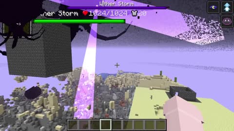 all Herobrine creepypasta mobs vs Wither Storm 7 STAGE in minecraft3