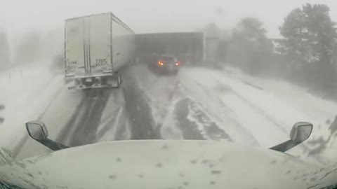 Terrifying Dashcam Footage Captures Moment A Tractor Trailer Obliterates An SUV In 100 Car Pileup