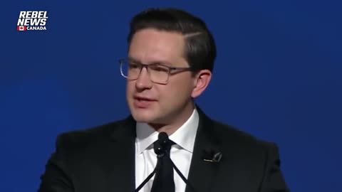 Pierre Poilievre calls out the Trudeau Liberals during his leadership win speech.