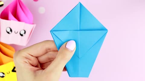 Origami Box - Paper Cupcake | DIY Birthday gift