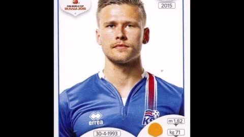 PANINI STICKERS ICELAND TEAM WORLD CUP 2018