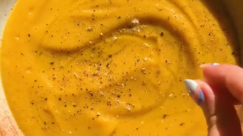 Roasted butternut squash soup!