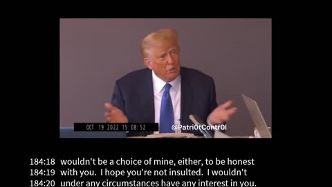 Pt 2 | President Trump Video Deposition: You're Not My Type Either