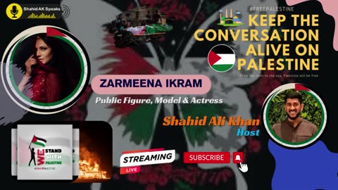 Keep The Conversation Alive On Palestine Ft Zarmeena Ikram (Model, Actress) | Host - Shahid Ali Khan