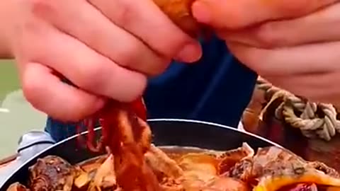 Watch Chinese Fishermen cook seafood