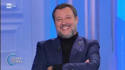 🔴 Ministro Matteo Salvini a "Porta a Porta" (Rai1, 10/01/2024)