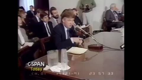 Remarks: Donald Trump Testimony to Congress - November 21, 1991