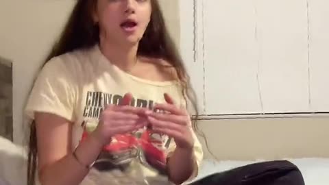 Hot Girl speaking reaction