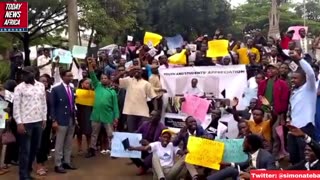 Ugandan Students From At Least 13 Universities Take To Streets - Protest Joe Biden's LGBTQ Agenda