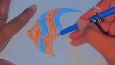 How to draw a fish 🐠 for kids