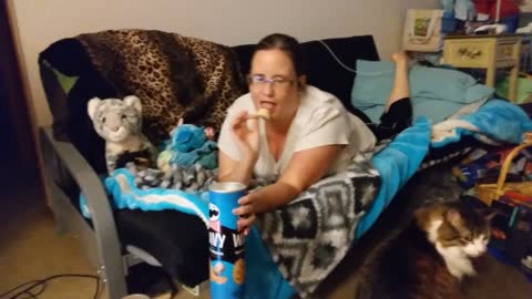 Reaction To Pringles Wavy Sharp White Chedder Chips