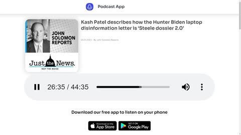 JOHN SOLOMON AND KASH PATEL TALK STEELE DOSSIER 2.0