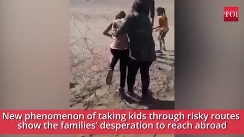 ON CAM: MEXICAN TRAFFICKERS SMUGGLE WOMEN AND CHILDREN ACROSS THE US BORDER | ILLEGAL IMMIGRATION