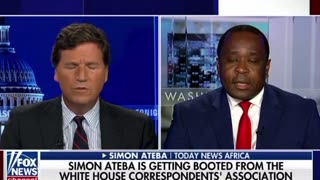 Simon Ateba tells Tucker Carlson how he was kicked out of the White House Correspondents' Association