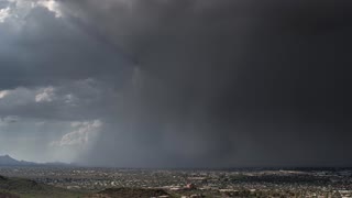 Time lapse: Stunning microburst thunderstorm in Arizona