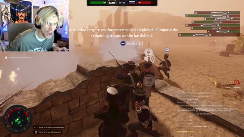 XQC gets a taste of War