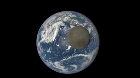 EPIC view of Moon Transition on Earth