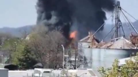 Evacuations are underway due to a Massive Fire and Explosions | Check Discription |