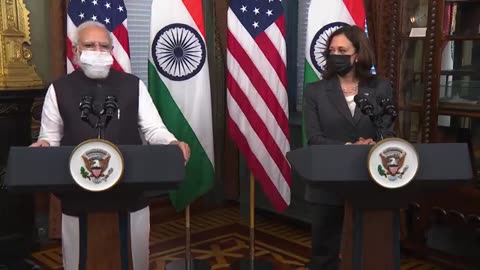 PM modi vs kamala Harris jointly address the midea