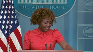 Reporter to WH press sec: "Does president Biden believe that it’s appropriate for a person who is indicted to run for office?"