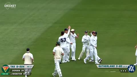 Doran, Webster steer Tassie to victory over Vics | Sheffield Shield 2022-23