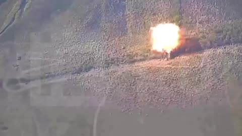 Strikes of 300-mm Tornado-S shells on the AFU training ground.