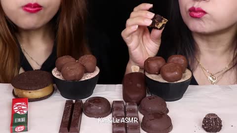 ASMR DARK CHOCOLATE RACE!