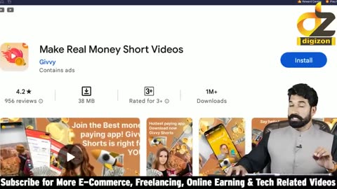 Earn 700 Daily With Short video | Earn Money By Givvy App | Work From Home | digizon