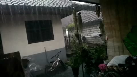 Super relaxing sound rain and thunder