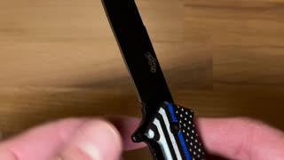 Thin Blue Line - AO Pocket Knife from Master USA