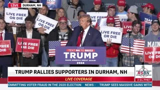 President Trump in Durham, NH Dec 16, 2023