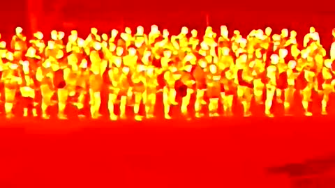 Thermal Drone Video from Eagle Pass, TX Shows a Massive Horde of Migrants Crossing Illegally