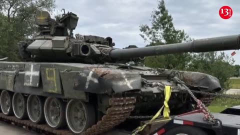 Russian tank captured by ukrainian