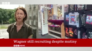 Wagner Group still recruiting despite Russia mutiny - BBC News