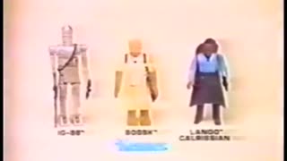 Star Wars 1980 TV Vintage Toy Commercial - Empire Strikes Back Action Figures Bossk IG-88 Lando